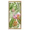 Stupell Industries Tropical Plants & Flamingo Framed Floater Canvas Wall Art